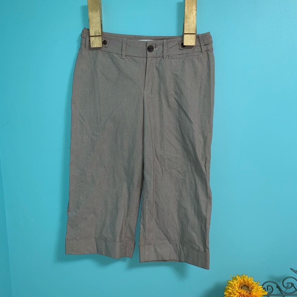 Banana Republic pin striped crop pants/long shorts